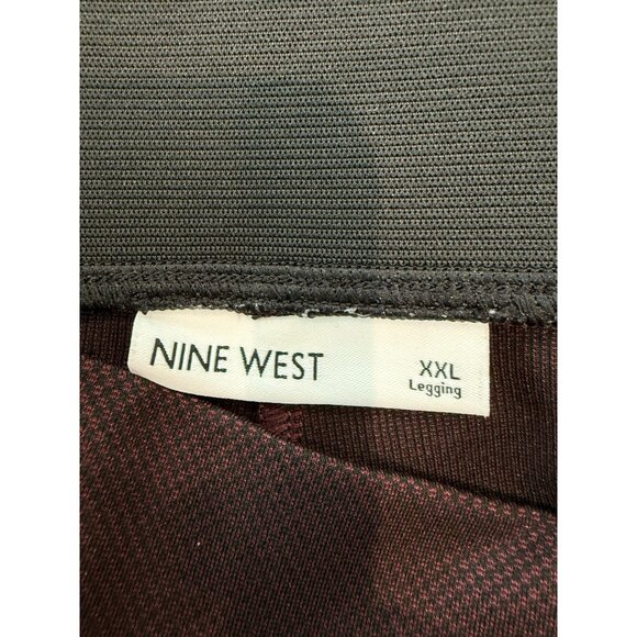 Women's Nine West Burgundy Leggings, size XXL - Picture 4 of 13